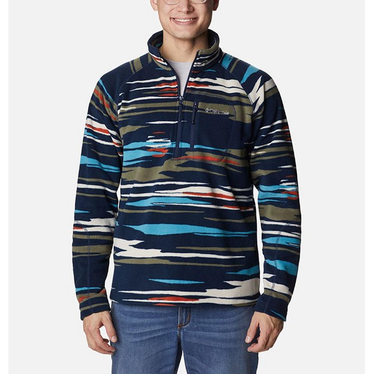Men's Fast Trek™ Printed Half-Zip Fleece Pullover Top
