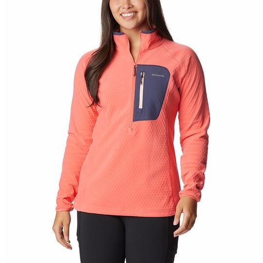 Women s Outdoor Tracks Half Zip Fleece Pullover Top Columbia Sporting Life Online