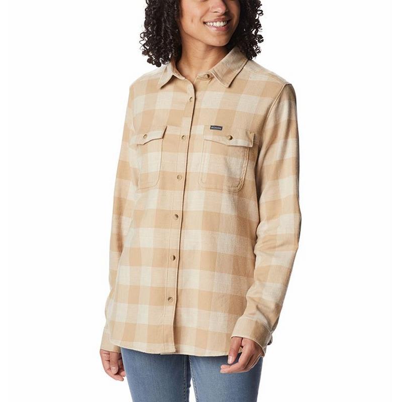 Columbia Chemise en flanelle extensible Pine Street pour femmes