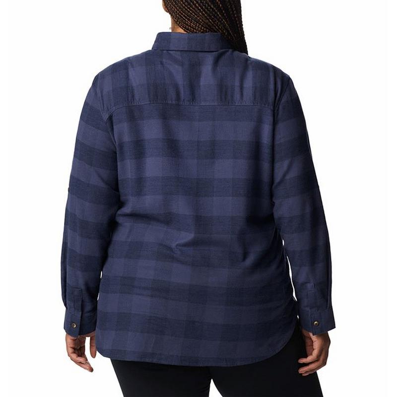Columbia Chemise en flanelle extensible Pine Street pour femmes (grande taille)