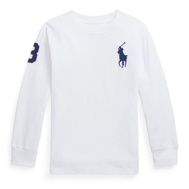 Polo Ralph Lauren Chandail &agrave; manches longues Big Pony en jersey de coton pour gar&ccedil;ons [5-7]