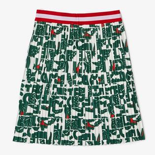 Lacoste Junior Girls' [8-16] Heritage Graphic Crocodile Pleated Skirt