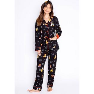 Women's Printed Cotton Flannel Pajama Set