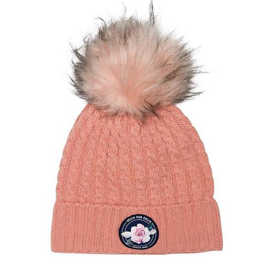 Deux Par Deux Girls   2-8  Cable Knit Hat