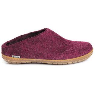 Pantoufles Slip-On en laine et semelle en caoutchouc unisexes