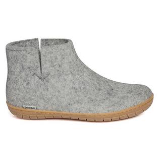 Bottes Slipper en laine et semelle en caoutchouc unisexes