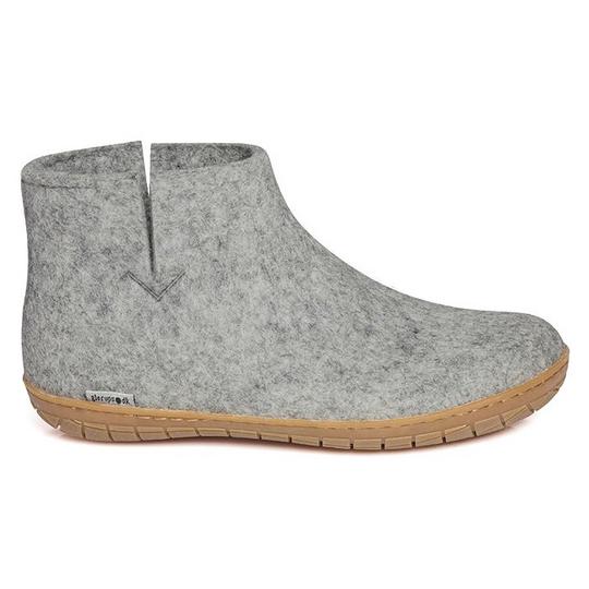 Glerups Bottes Slipper en laine et semelle en caoutchouc unisexes