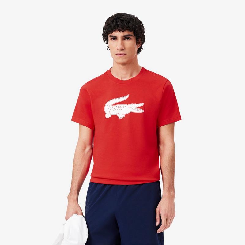 Lacoste T-shirt Sport 3D Print Crocodile pour hommes