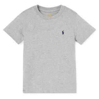 T-shirt à col ras du cou en jersey de coton pour garçons [5-7]