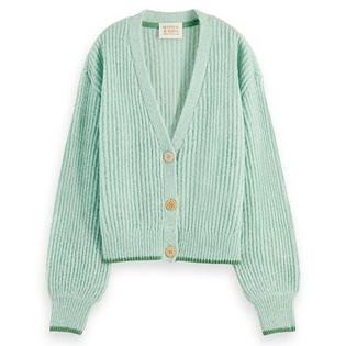 Women's Fuzzy Knit Boxy Cardigan