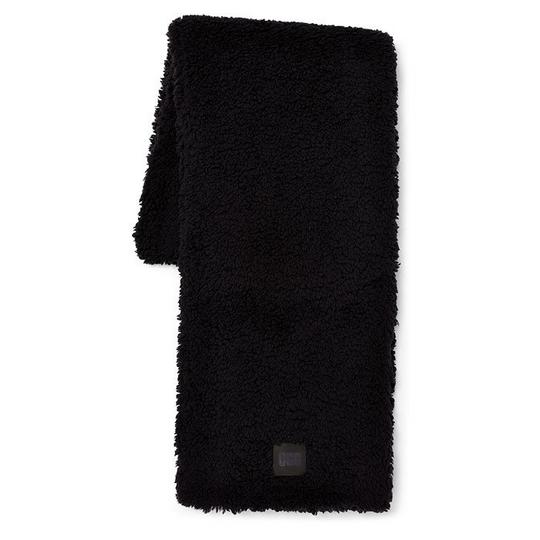 UGG Women s Sherpa Oversized Scarf Black