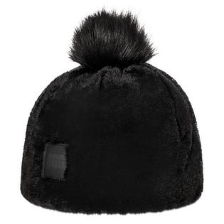 Tuque à pompon en fausse fourrure pour femmes