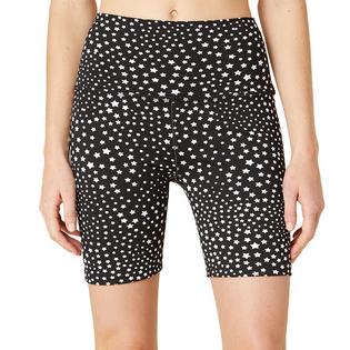 Women's Jacquard High Waist Biker Short