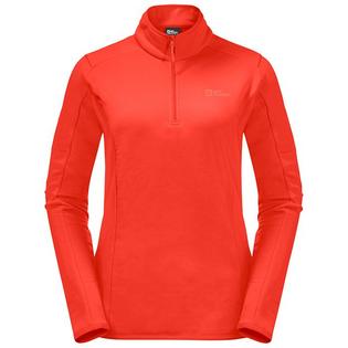 Jack Wolfskin Haut à demi-glissière en molleton Baiselberg pour femmes