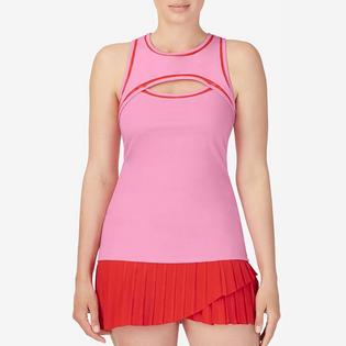Fila Camisole &agrave; dos nageur et &agrave; trou de serrure Brandon Maxwell Collection pour femmes