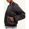Blouson Bomber imprim  r versible rembourr  pour femmes