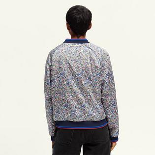 Scotch & Soda Women's Printed Reversible Padded Bomber Jacket