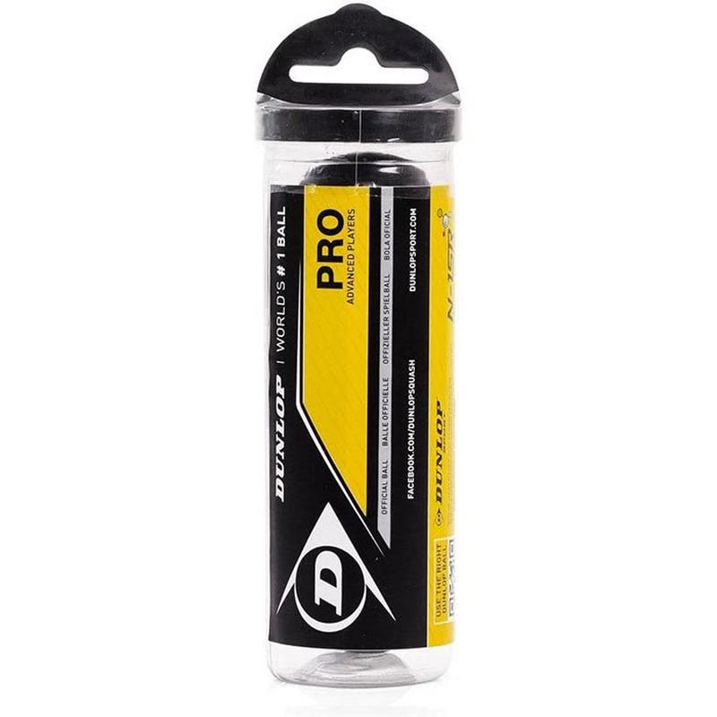 Dunlop Balles de squash Pro (tube de 3 balles)