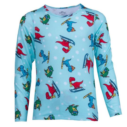 Hot Chillys Juniors   3-16  Originals Print Crew Top