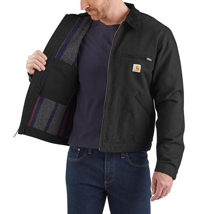 Men's Relaxed Fit Duck Blanket-Lined Detroit Jacket