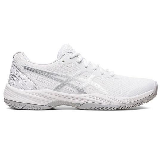 ASICS Gel Game 9 Tennis Shoes Women s 9.5 White Pure Silver