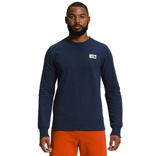 Blue north face sweatshirt shop