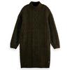 Robe courte en maille torsad e pour femmes