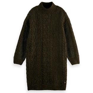 Scotch & Soda Robe courte en maille torsadée pour femmes