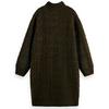 Robe courte en maille torsad e pour femmes