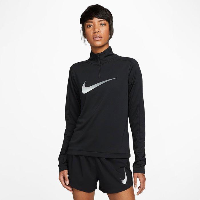 Nike Women s Run Dri FIT Swoosh HBR Half Zip Long Sleeve Top