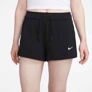 Short en jersey côtelé à taille haute Sportswear pour femmes