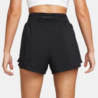 Nike Short 2 en 1 One Dri-FIT &agrave; taille haute 3 po pour femmes