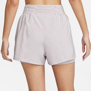 Nike Short 2 en 1 One Dri-FIT &agrave; taille haute 3 po pour femmes