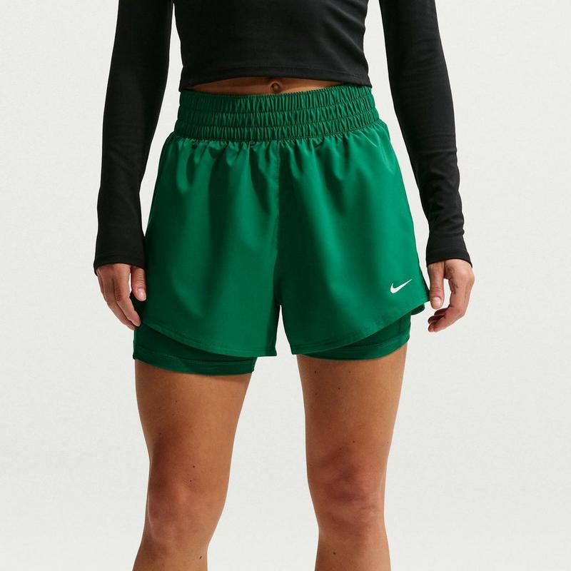 Nike Short 2 en 1 One Dri-FIT &agrave; taille haute 3 po pour femmes