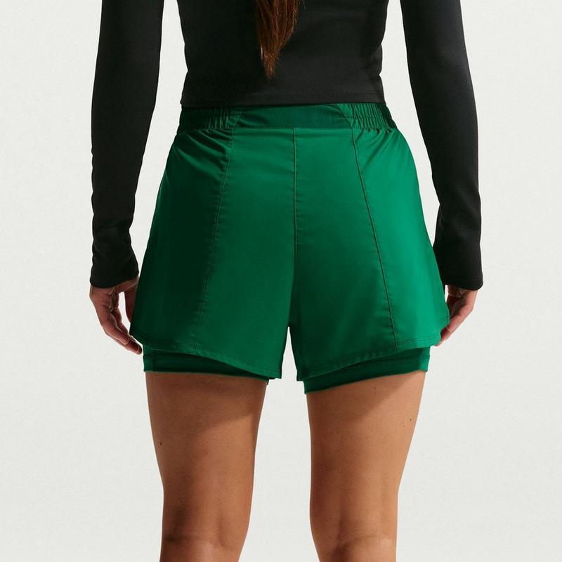 Nike Short 2 en 1 One Dri-FIT &agrave; taille haute 3 po pour femmes