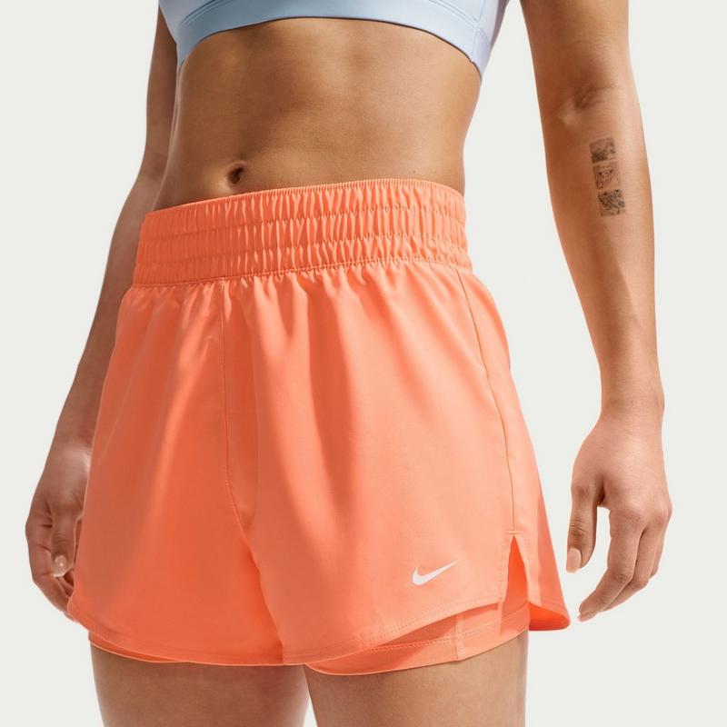 Nike Short 2 en 1 One Dri-FIT &agrave; taille haute 3 po pour femmes