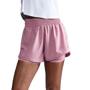 Nike Short 2 en 1 One Dri-FIT &agrave; taille haute 3 po pour femmes