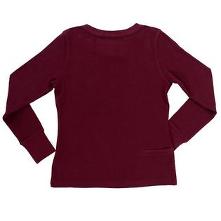 California Cowboy Haut isotherme en coton biologique Henley pour femmes