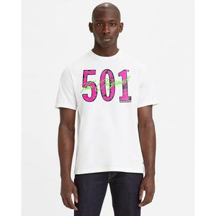 T-shirt imprimé à coupe décontractée 501 pour hommes