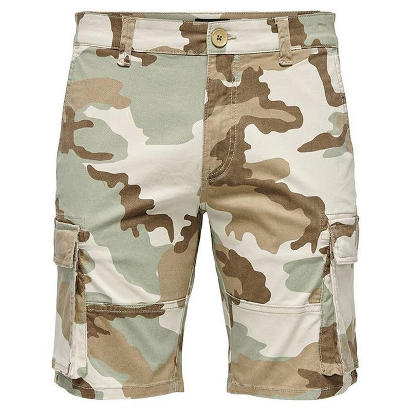 Only & Sons Short cargo Camo pour hommes
