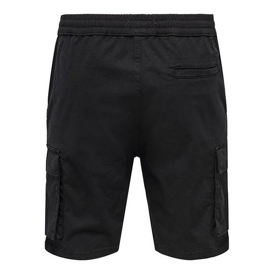 Only Sons Men s Linus Ripstop Cargo Shorts Black Size XXL