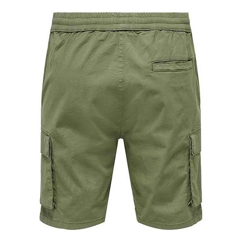 Only & Sons Short cargo Linus en tissu antid&eacute;chirure pour hommes