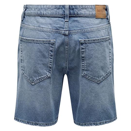 Mens loose fit jean shorts shop
