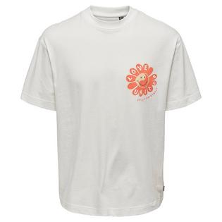 Only & Sons Men's Smiley Graphic T-Shirt