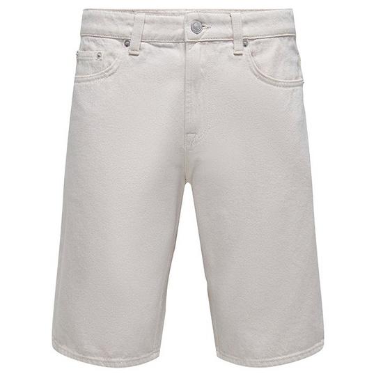 Men s Solid Loose Fit Denim Short