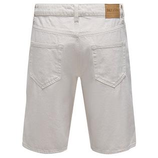 Only & Sons Men's Solid Loose Fit Denim Short
