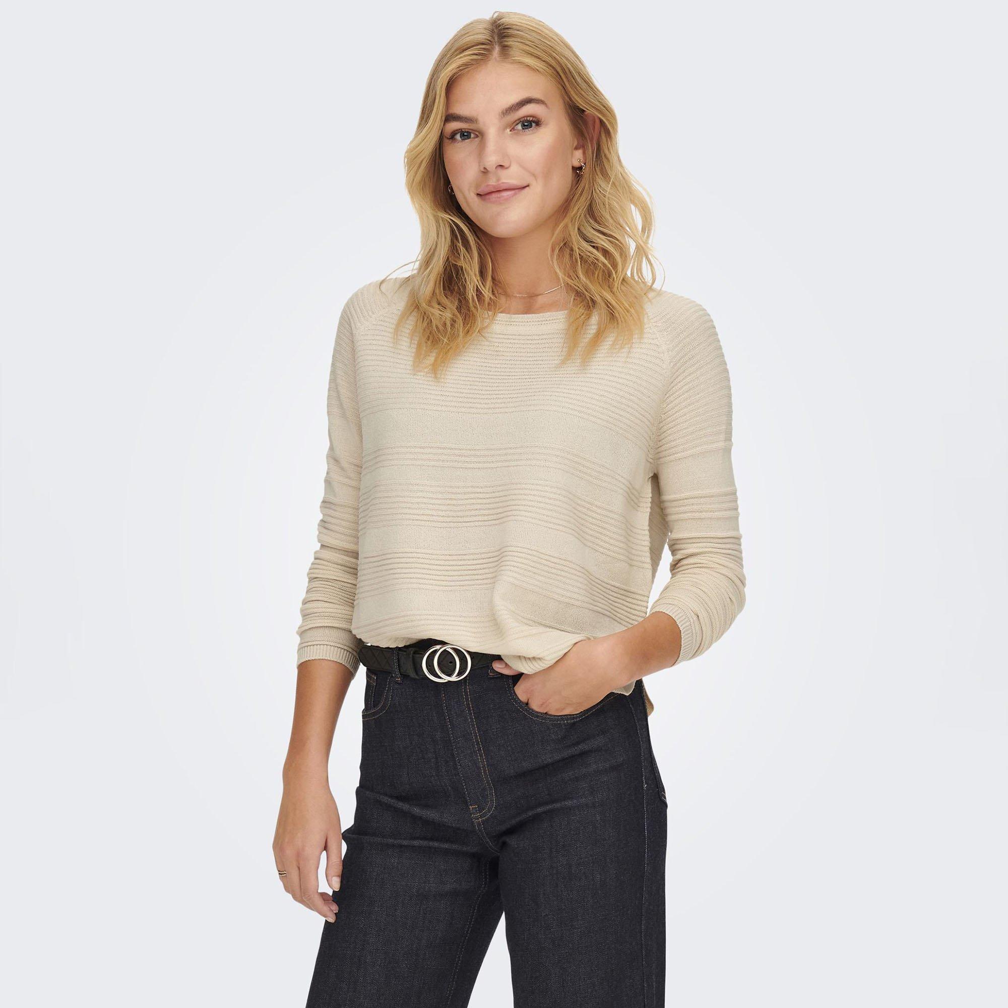 Banded Bottom Wedge Sweater - Caviar
