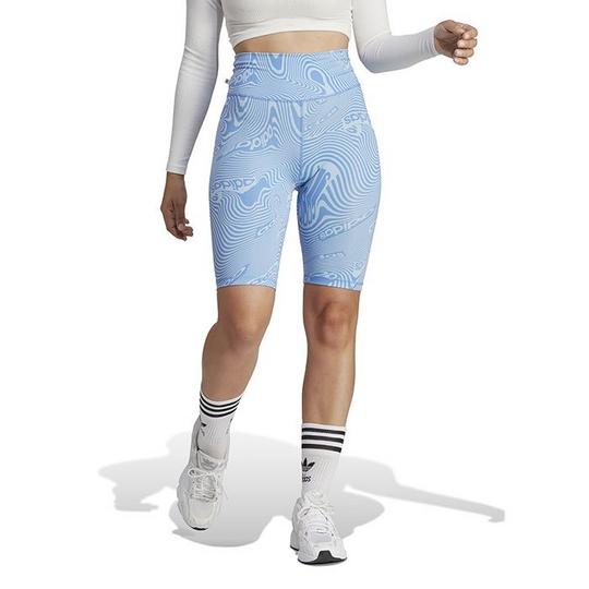 Adidas Women s Marble Print Bike Shorts IC2267 Blue S