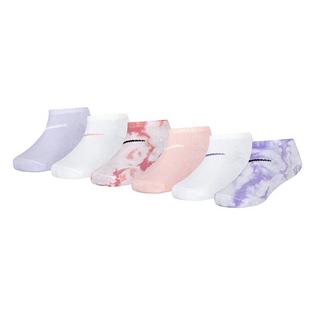 Kids' Tie-Dye Lightweight No-Show Sock (6 Pack)
