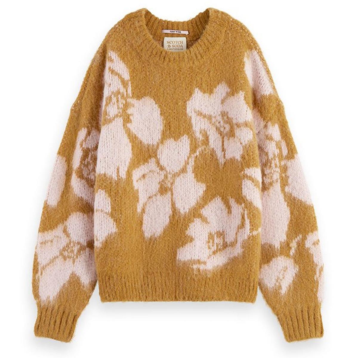 Women's Brushed Floral Sweater
